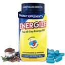 iSatori Energize Caffeine Pills - Supplément d'énergie toute la journée à action rapide avec sortie de temps Caffeine et soutien naturel nootrope - Pas de jitters ou de crash - Vitamines énergétiques pour les hommes et les femmes - (84 comprimés)