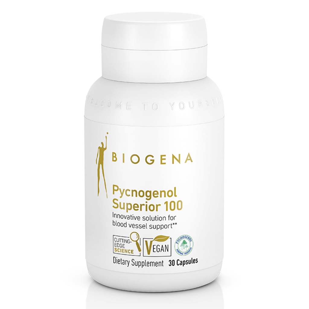 Biogena Pycnogenol 100 mg Gold with Premium Patented French Maritime ...