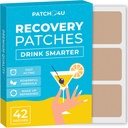 Party Recovery Patches 42 Pack - Réveillez-vous rafraîchi et énergétiquement avec notre lot 100% naturel d'ingrédients - Amies de la peau et imperméables - Appliquer avant de boire - Formule améliorée du matin