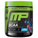 MusclePharm Essentials BCAA poudre, avant et après l'entraînement boisson de récupération, soutient la récupération musculaire et la production d'énergie, suppléments essentiels acides aminés, 30 portions, bleu framboise