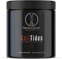 CellTides Cocoa Flavor - Supplément nutritionnel à base de nucléotides pour la santé cellulaire améliorée - soutient la santé digestive, l'absorption nutritive et la croissance de la microflore - Net Wt. 302g