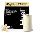 Huel Black Edition de Vanilla 40g Vegan Protein Powder de nourriture complète de nutrition de 27 vitamines et minéraux, sans gluten de 17 portions
