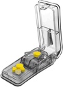 Cutter à pilules pour petites ou grandes pilules. Le meilleur Splitter Pill Multiple jamais! Design aux États-Unis. Double comme une boîte à pilules. Ne convient pas aux petites pilules. Porte-clés Pill Holder en bonus. (Gray)
