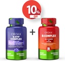 ORZAX 5 HTP Complex 100 Mg 120 Capsules végatables et complexe de vitamine B, vitamines B avec Choline et Inositol 120 Capsules, ensemble