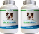 All Natural Bladder Control Supplement for Dogs - Complexe de santé urinaire naturel pour chiens - Full Bladder Health and Control - Solution UTI - Soins urinaires pour chiens - 2 bouteilles (180 onglets)