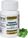 Gluconate de fer GeriCare 240mg 100 comprimés chacun (paquet de 6)