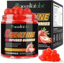 Créatine Monohydrate Gommies Créatine Monohydrate par service Créatine à croquer pour le constructeur de muscles, Energy Boost, 120 Gommies