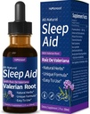 Drops de soutien du sommeil de racine valériane, Gotas de Manzanilla y Flor de Jamaica y Valeriana para Dormir Profundamente, Extrait de plantes naturelles liquide avec Hibiscus & Chamomile. 2 oz
