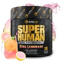 ALPHA LION Core Pre Workout avec Créatine pour la performance, Beta Alanine pour le muscle, L-Citrulline pour la pompe et la caféine tri-source pour l'énergie soutenue (30 services, King Lemonade Flavor)