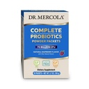 Dr Mercola Complete Probiotics Powder Packets, 30 portions (30 packets), 70 milliards CFU, Flaveur de framboise naturelle, supplément alimentaire, soutien digestif et immunitaire, non-OGM