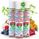 InviNutri Superfood Powder for Pickery Eaters – Non aromatisé, Sensory-Afriendly – 40x Nutrient-Rich, 30mg Sulforaphane – Microgreens organiques, fruits et légumes – Mélanges invisibles dans la plupart des repas - 72 serv.