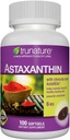 Astaxanthine 6 mg. - Améliore l'élasticité cutanée, l'humidité, la texture et le ton - 100 Softgels