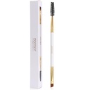 Brosse à sourcils Docolore Brosse à sourcils Duo Bobine professionnelle à sourcils en angle Brosse à sourcils Parfaite pour le doublage et la façonnage des sourcils, Bobine pour sourcils ou cils blancs