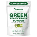 Thé vert pur extrait de thé en poudre de Premium Green Leaf Thé végétalien non sucré pour Latte & Smoothie Recipe poudre de thé vert antioxydant tout naturel avec EGCG & Polyphénols 500 portions