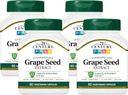 Extrait de pépins de raisins du 21e siècle Capsules de légumes, 60 Nombre (21378) (paquet de 4)