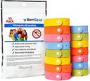 Bracelets de Mosquito RiptGear - 15 Packs de Bracelets de Mosquito pour Enfants et Adultes, Bracelet Insecte, Bracelet Citronella - DEET Free Bracelets de Mosquito, Accessoires de Camping