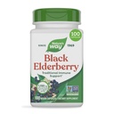 Nature's Way Black Elderberry Capsules, soutien immunitaire traditionnel* Supplément avec Elderberry et Elderflower, une plante alimentée, 100 capsules (paquetage May Vary)