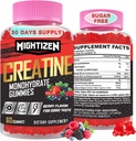 Monohydrate de créatine Gommies pour hommes et femmes, Créatine pour femmes Chewables Monohydrate de créatine avec Taurine et vitamine B12, Gommies pré-entraînement pour Max Strength, Energy & Endurance, Berry 60 comtes