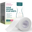 Feuilles de cicatrices en silicone, feuilles de cicatrices en gel de silicone clair, bandes de cicatrices invisibles(1.6.