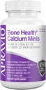 Comprimés Bone Health Calcium Minis, Suppléments Calcium avec Vitamine D3, Magnésium, Zinc, Cuivre, Manganèse, Minéraux pour aider à soutenir la force osseuse, Production de collagène, Santé immunitaire, 150ct