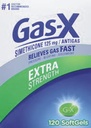 Gas-X Extra 125mg Relief de gaz de résistance Siméthicone 120 Softgels