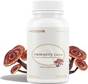 CheezhengHimalaya Reishi Champignon, compléments biologiques quotidiens, soutien immunitaire et longévité - végétalien, sans gluten, sans OGM, supplément à base de plantes naturelles tibétaines - 120 capsules, 1400 mg