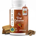 Capsules de cannelle de Ceylan pur, 2 000 mg, Supplément de deux mois.Fabriqué au Sri Lanka.