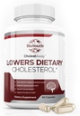 BioYouth Labs Natural Cholestérol Lowing Support Supplément pour adultes - Mélange nutritif d'ail, de berbère, de coca et de lécithine de soja - 60 Capsules