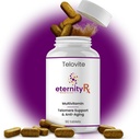 Multivitamine quotidienne de télovite pour les hommes et les femmes – Telomere & Cellular Health Support – Vitamines de haute puissance A, D, E, C, B-Complex, Zinc, Folate, Fer – 90 comprimés – Doctor Formulé