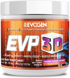Evogen EVP 3D - Stim Free Pre Workout poudre pour les hommes et les femmes