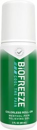 Biogel Roll On Pain Relief for Knee, Neck, Hip, Joint, Epaule, & Simple Backache, Arthrite Pain Reliever, Refroidissement Muscle Relief, FSA Admissible, Menthol Gel 3 Fl Oz