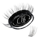 Lashify Curl 16mm Gossamer Extensions des cils Recharge, noir, bricolage faux cils pour un look naturel