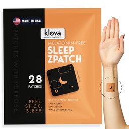 Klova Melatonin-Free Sleep Patches pour adultes , aide naturelle au sommeil avec Ashwagandha, Valerian, GABA & L-Theanine , l'automne Asleep Faster , rester Asleep Longer & Wake Rafraîchi , 28 Patches
