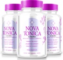 (3 Pack) NovaTonica Capsules, Nova Tonica pour soutenir naturellement une peau saine et glorieuse, supplément extra-fort pour soutenir l'hydratation, pilules vitaminiques améliorant la peau, avis toniques Nova (180 Capsules)
