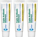 Globe (3 pack 1 oz Onguent triple antibiotique, onguent de premiers soins pour les éraflures et les blessures mineures et prévient l'infection, comparer aux ingrédients actifs de la marque principale (3 pack)