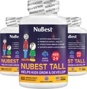 NuBest Tall Kids - Multivitamines et minéraux pour l'âge de 2 à 9 ans - Soutien aux os et à l'immunité - Aide les enfants, les tout-petits en bonne santé - Formes animales - 180 comprimés de baies à croquer