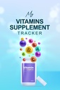 Mon suivi des suppléments de vitamines : Journal hebdomadaire des suppléments et de l'apport en vitamine, journal de bord