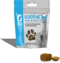 Souffle verte Soothe Dog Skin and Coat Supplement - Healthy Coat for Dogs, Démangeaisons de chien Soulagement de peau - Allergie de chien biologique Chews avec Omega 3 - Fabriqué aux États-Unis - 24 Chews