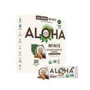 ALOHA Organic Plant Based Protein Bar MINIS="Coconut Chocolate Almond=" 20 Compte, 24g Bars=" Vegan, faible sucre, sans gluten, Paléo, faible glucides, non-OGM, sans Stevia, sans soja, sans alcools de sucre