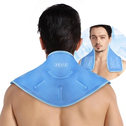 RETIX Neck Ice Pack Wrap – Pack de gel froid chaud réutilisable pour le cou et l'épaule, grand design flexible avec doublure en peluche douce, gel cervical enveloppe idéale pour la récupération post-entraînement, la fatigue et la relaxation