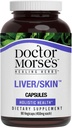 Supplément de soins du foie et de la peau du docteur Morse - Système digestif naturel Santé et soutien à l'élimination - Naturopathe formulé - Graine de chardon de lait, Burdock, Bayberry, Dandelion Racine - 90 Capsules