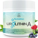 Urolithine Un supplément de poudre de 2000mg avec superaliments, mélange Adaptogène et prébiotiques – 4,23 OZ