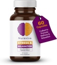 Stress & Relaxation, Supplément de Focus Mental, Capsules de baume de citron avec Ashwagandha pour hommes/femmes, Support de Wellness quotidien, pilules Ashwagandha avec Ginseng, Chamomile & More, 60 Capsules