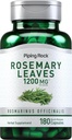 Feuilles de romarin de roche à pipe 1200mg=180 Capsules= Extrait de plante à base de plantes non-OGM, supplément sans gluten