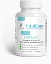 Supplément pour cheveux, peau et ongles collagènes pour femmes - Capsules de type I, II, III, V, X, collagène améliorées avec biotine, kératine et acide hyaluronique - Soutien complet de la peau, des cheveux et des ongles