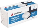Éponges chirurgicales de 4 po x 4 po, 12 ply, tampons de gaze tissés absorbants, soins non stériles pour trousse de premiers soins et installations médicales, 200 comtes (paquet de 1)