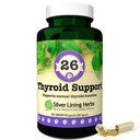 Support Thyroïde pour chiens – supplément naturel à base de plantes pour aider à maintenir une fonction thyroïde saine, respiration et poids – 90 capsules