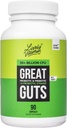 VITAMIN VITAMINE CO. Great Guts Probiotic 50 milliards CFU Probiotic - Balance Gut Microbiome, GI Tract, Inflammation, Indigestion, Reflux, Estomac relevé et Diarrhée - 90 capsules