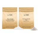 Ingrédients originaux purs Ensemble d'écran solaire, (8 oz) Oxyde de zinc, Dioxyde de titane, Skin Safe, Protection solaire