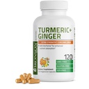 Bronson Turmeric + Ginger Extra Strength Joint Health & Digestion Support avec BioPerine, Non-OGM, 120 Capsules végétariennes